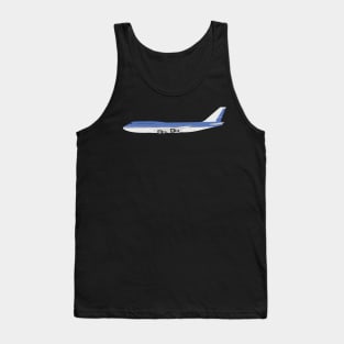 Boeing 747 from side design Tank Top